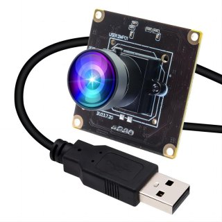 ELP 120fps High Speed USB Camera Module 12MP Webcam 3040P Mini Camere with Fisheye Lens for Home Security Robot Kiosk Lightburn