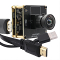 ELP 4K HDMI USB Camera Module IMX415 H.265 3840*2160 Webcam with No Distortion Lens for Telephoto Microscope Industrial