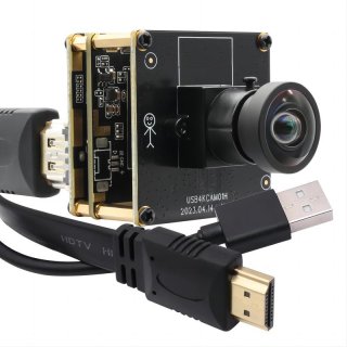 ELP 4K HDMI USB Camera Module IMX415 H.265 3840*2160 Webcam with No Distortion Lens for Telephoto Microscope Industrial