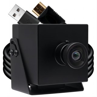 4K HDMI USB Camera with Case IMX415 H.265 3840*2160 Webcam with No Distortion Lens for Living Streaming Plug and Play