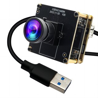 ELP 4K USB 3.0 60fps HDMI USB Camera IMX415 Webcam with No Distortion Lens for Education Streaming, Living Conference