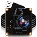 1200P 90fps Global Shutter USB Camera Module 2MP Webcam with H120 No Distortion Lens for High Speed Sports Action Camera