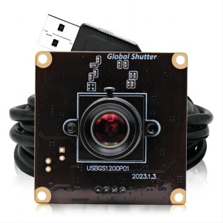 1200P 90fps Global Shutter USB Camera Module CMOS Aptina AR0234 Webcam with Fisheye Lens for High Speed Sports Action Camera