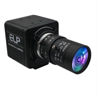 ELP 90fps Global Shutter USB Camera 1200P Webcam with 5-50mm Varifocal Lens 10X Optical Zoom for High Speed Motion Capture
